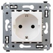 Розетка 1-м СП 2мод. Avanti «Белое облако» 16А IP20 2P+E защ. шторки бел. DKC 4400003