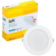 Светильник светодиодный ДВО 1612 9Вт 4000К IP20 встраив. круг бел. IEK LDVO0-1612-09-4000-K01