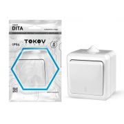 Переключатель 1-кл. ОП Dita IP54 10А 250В бел. TOKOV ELECTRIC TKL-DT-P1-C01-IP54