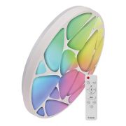 Светильник светодиодный PREMIUM SHELL RGB 75Вт 230В 3000-6500К 6000лм IP40 500х80мм управляемый настенно-потолоч. с RGB подсветкой КОСМОС KSShelRGB75W